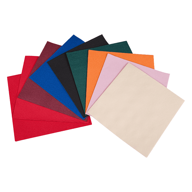 40x40 1/4 Linen-like berwarna serbet pesawat terbang berkualitas tinggi serbet berkualitas tinggi SJ2102